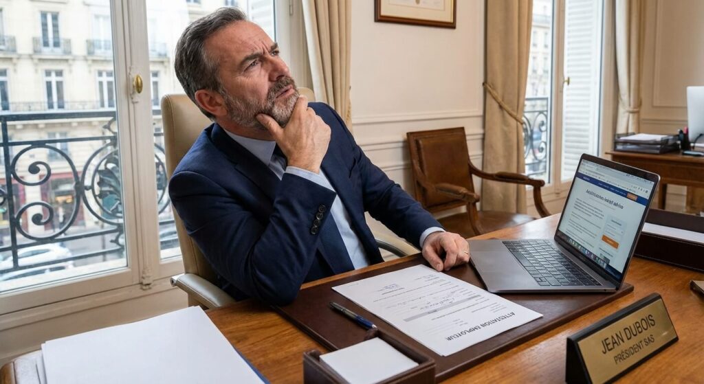 Président d'une SAS s'interrogeant sur la rédaction de son attestation employeur lors de la cessation de son mandat