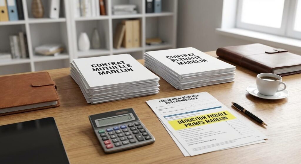 Contrats de mutuelle et de retraite Madelin dont les primes sont déductibles fiscalement du bénéfice non commercial