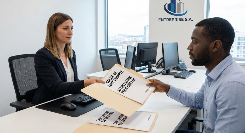 Fin de CDD et pas de nouvelle de l'employeur : Quels sont vos droits ? 3 Remise obligatoire des documents de fin de contrat incluant le solde de tout compte et l'attestation Pôle Emploi