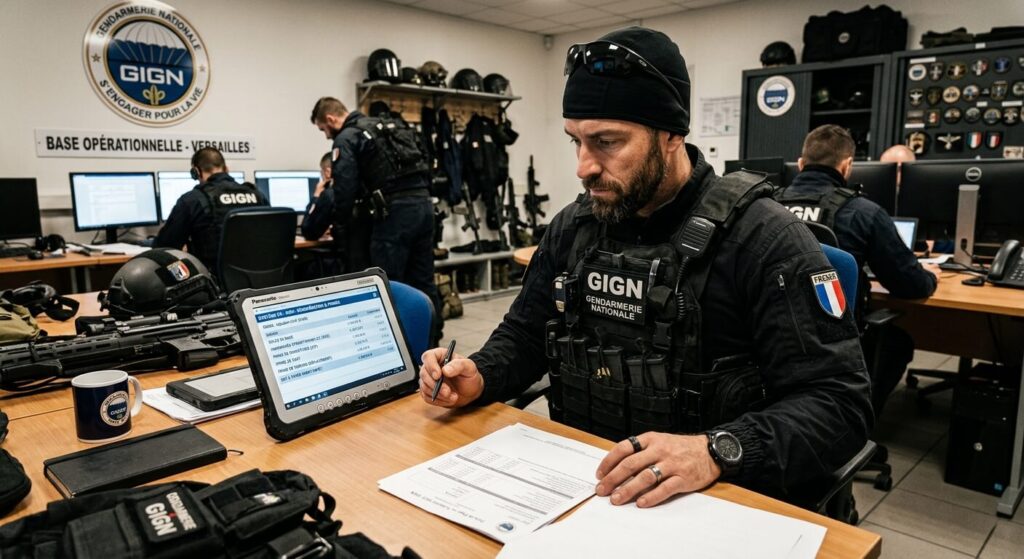 Consultation des éléments de rémunération et primes d'un gendarme d'élite.