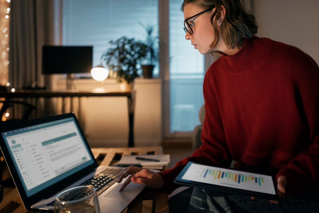 Interface de gestion et suivi de trésorerie sur un logiciel d'expertise comptable en ligne.