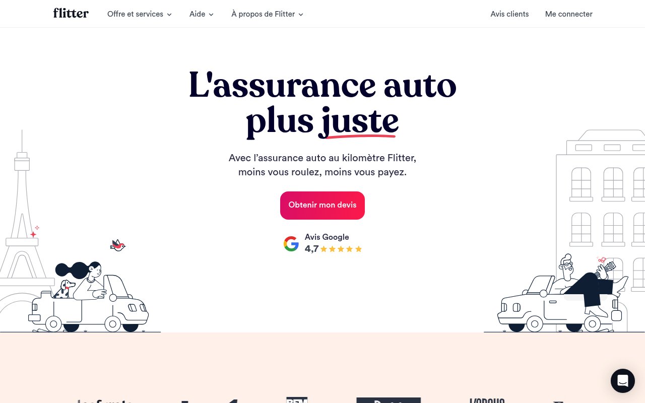 Assureurs traditionnels vs Néo-assureurs : où payer son assurance auto moins cher ? 11 Aperçu du site Flitter